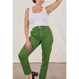 Big Bud Press Green Pencil Pants Size S (Petite) Made In Los Angeles Cotton